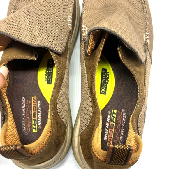 Sketchers slip on air cooled memory foam Brown Sz 13 NWOT - Picture 7 of 11